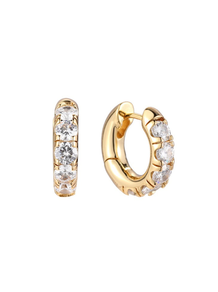 Thick Sparkle Hoops