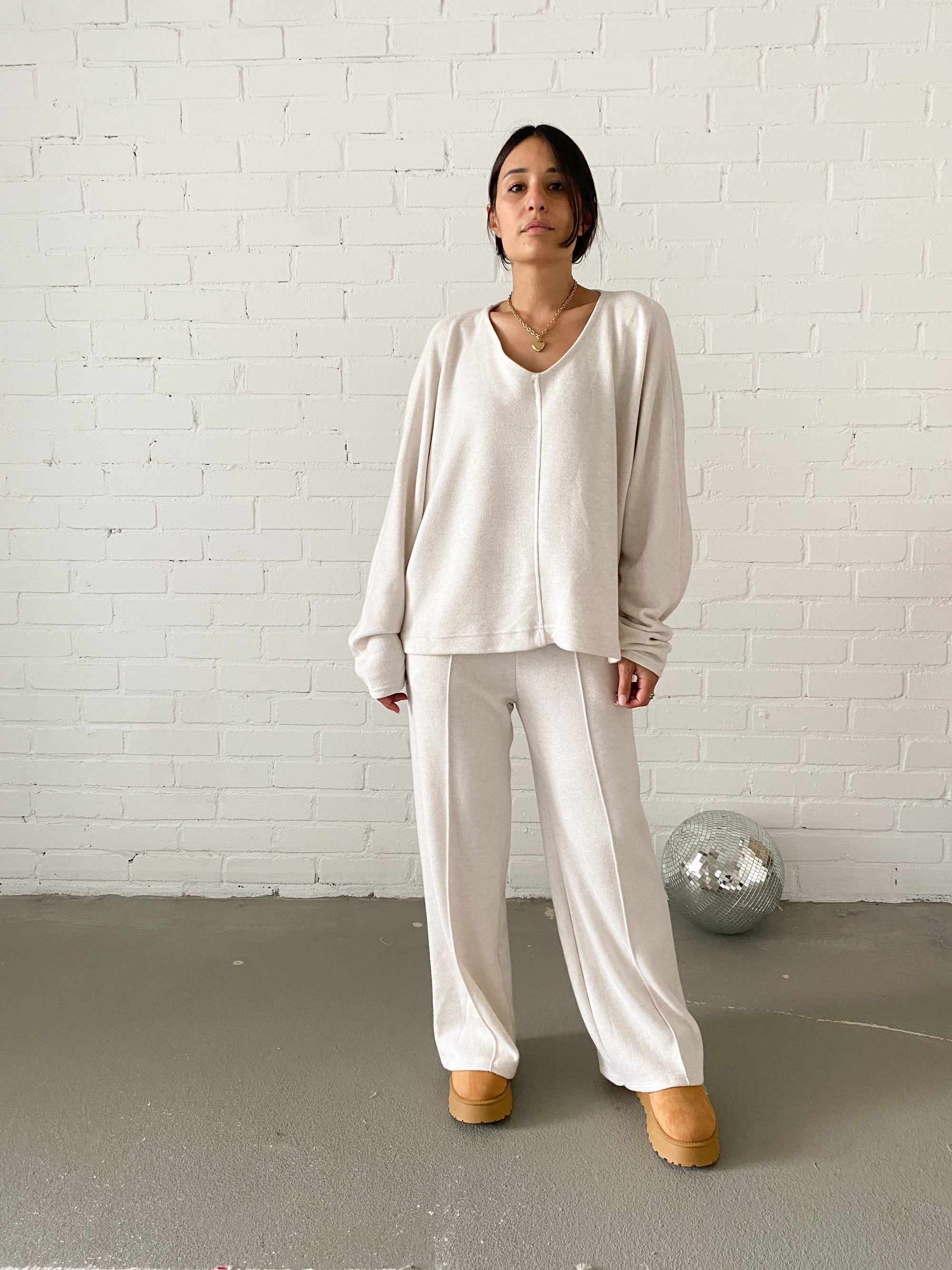Comfy Day Pullover, creme