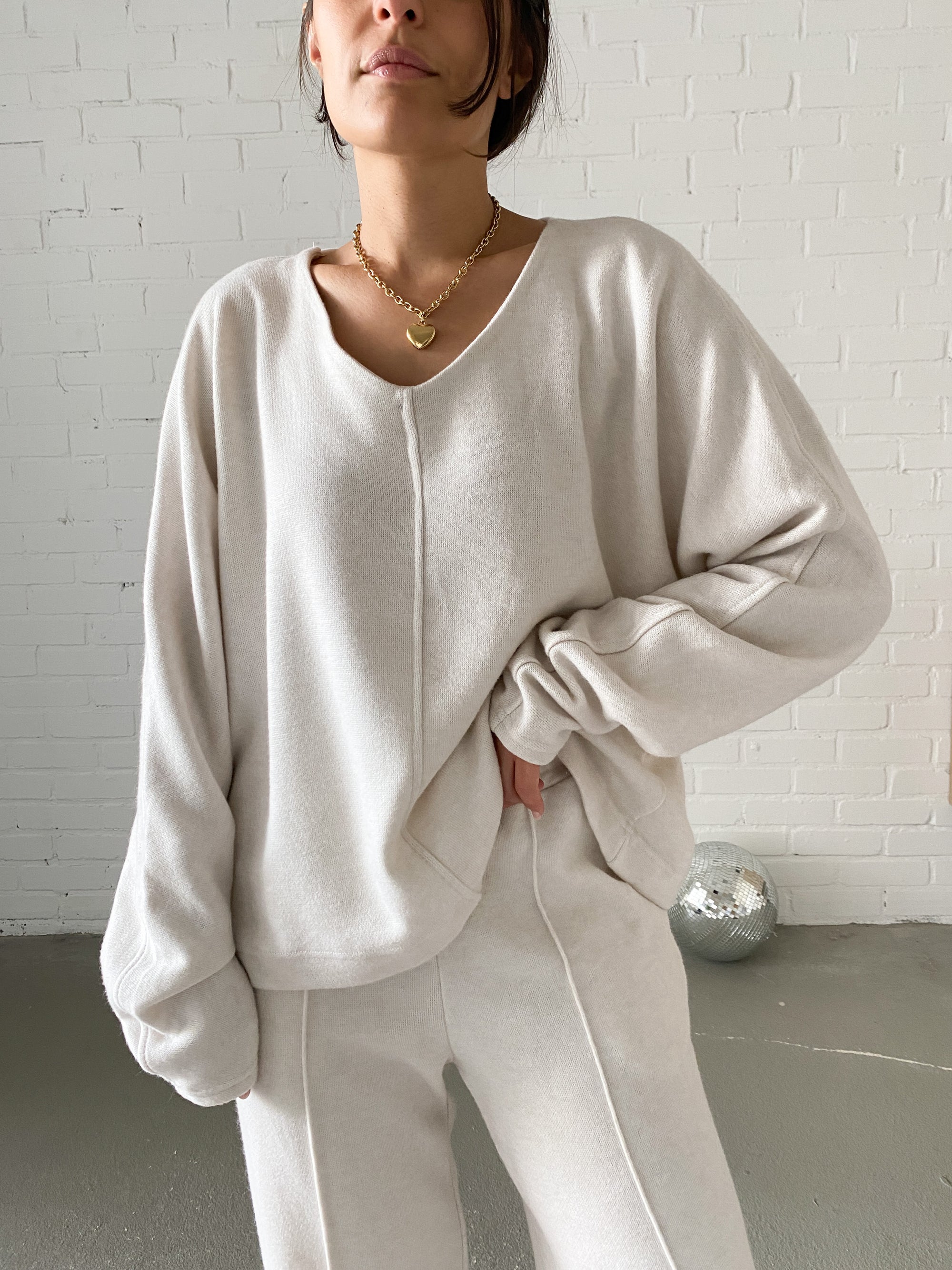 Comfy Day Pullover, creme