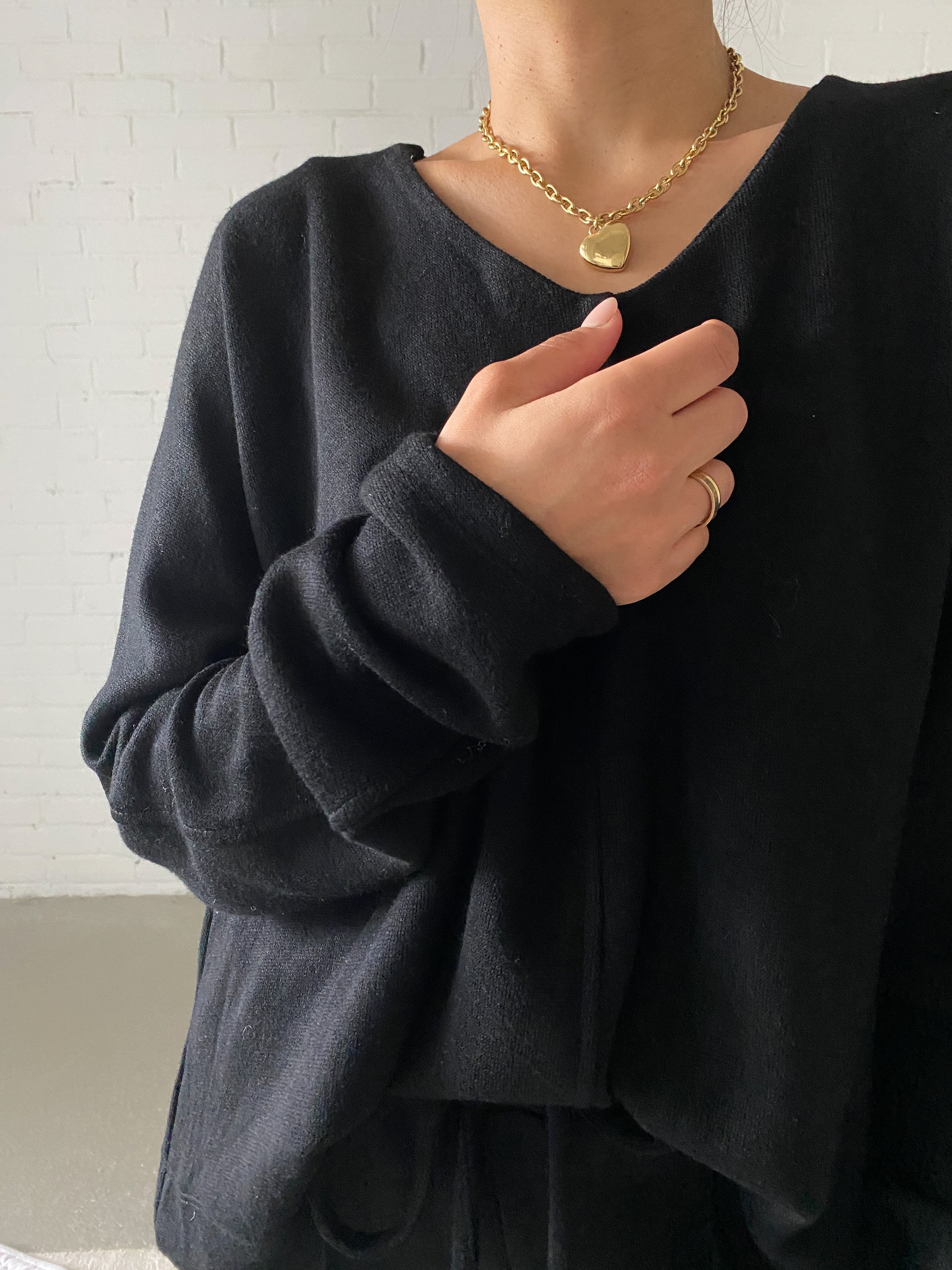 Comfy Day Pullover, schwarz