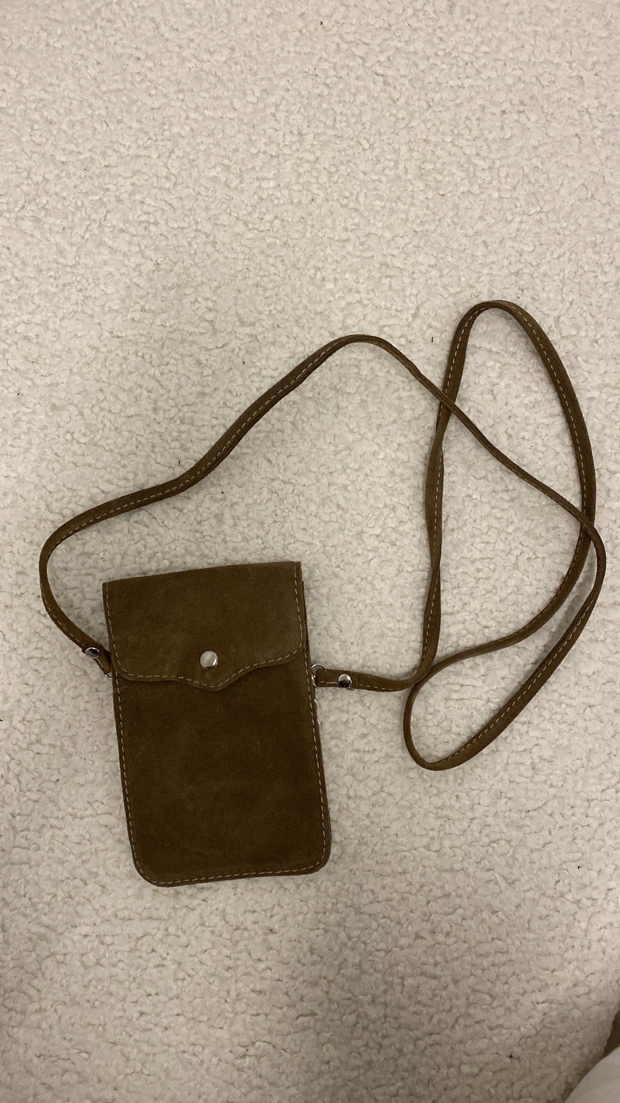 Handsfree Handytasche, Suede