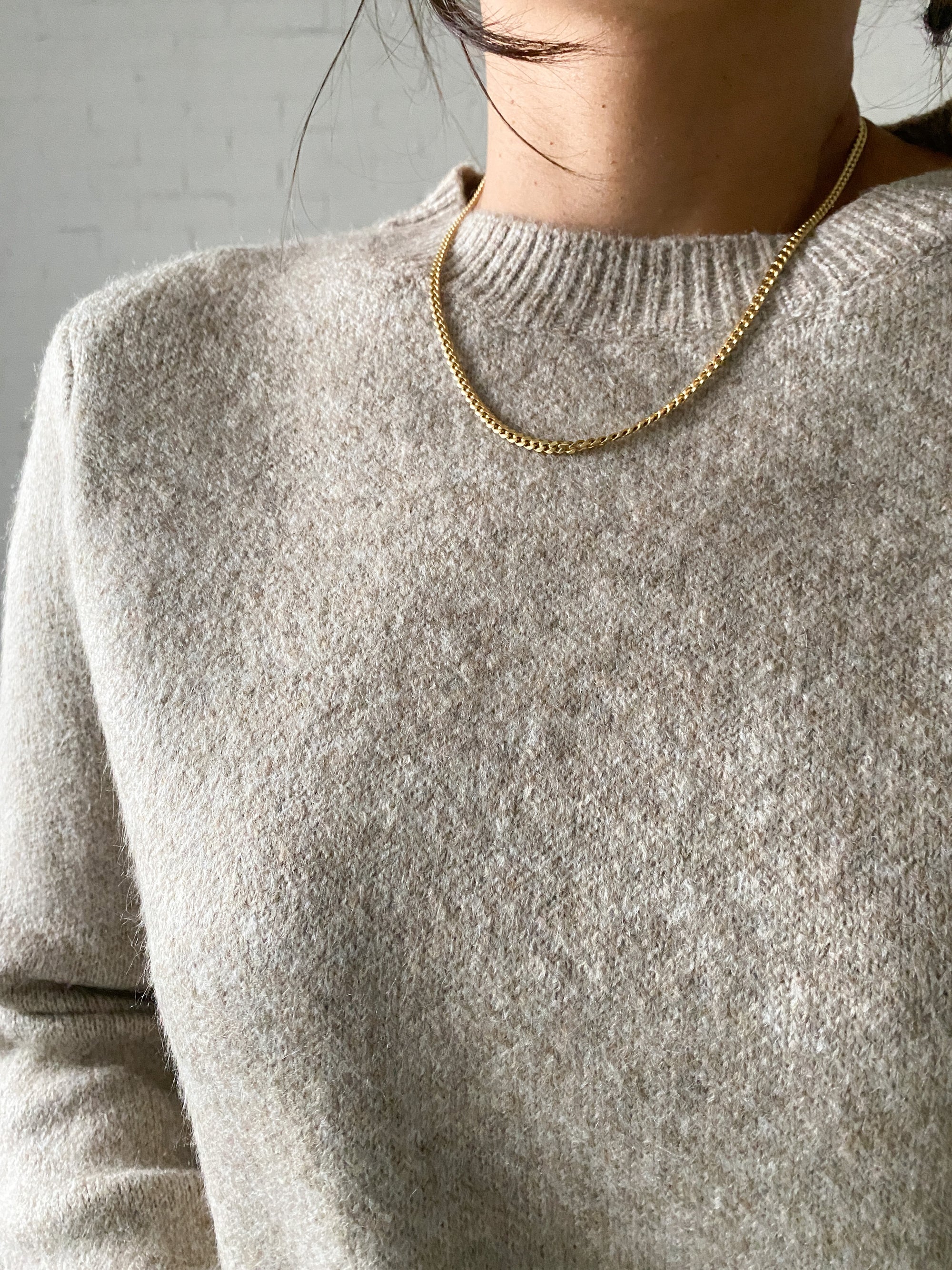 Classy Knit Pullover, taupe