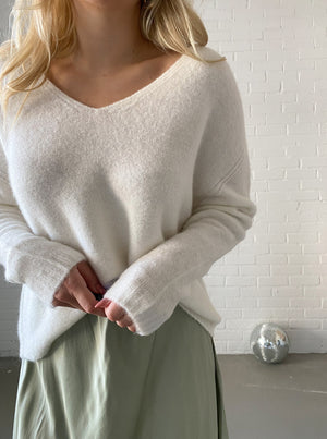Softy Pullover, wollweiß