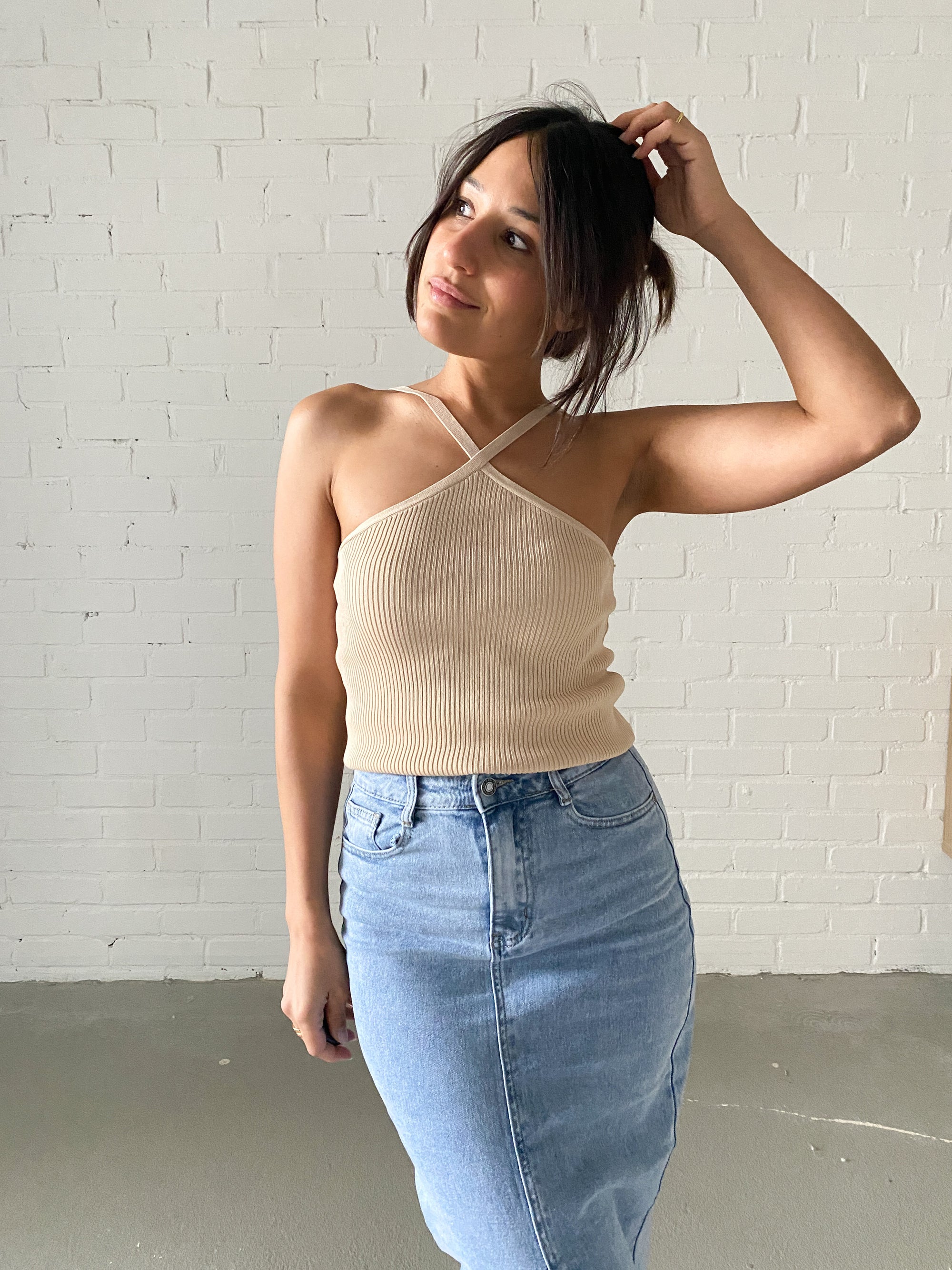 Basic but Different Top, beige