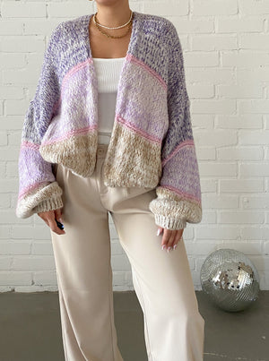 Sunrise Cardigan, flieder