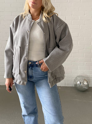 Cloud Bomberjacke, gestreift