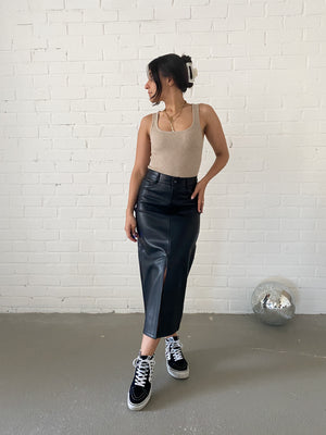 Midi Lederrock