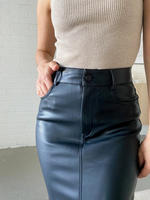 Midi Lederrock