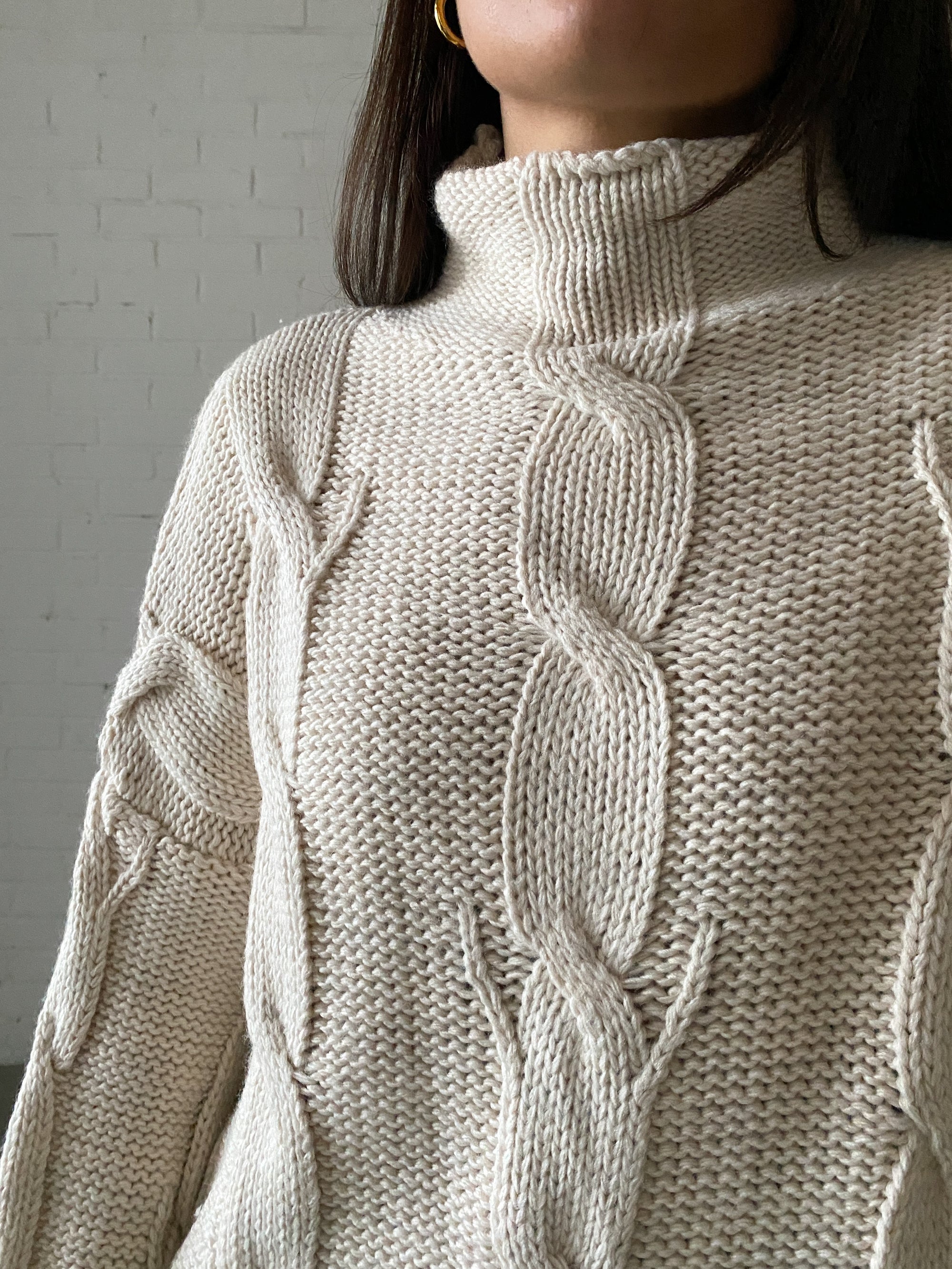 November Knit Pullover, beige
