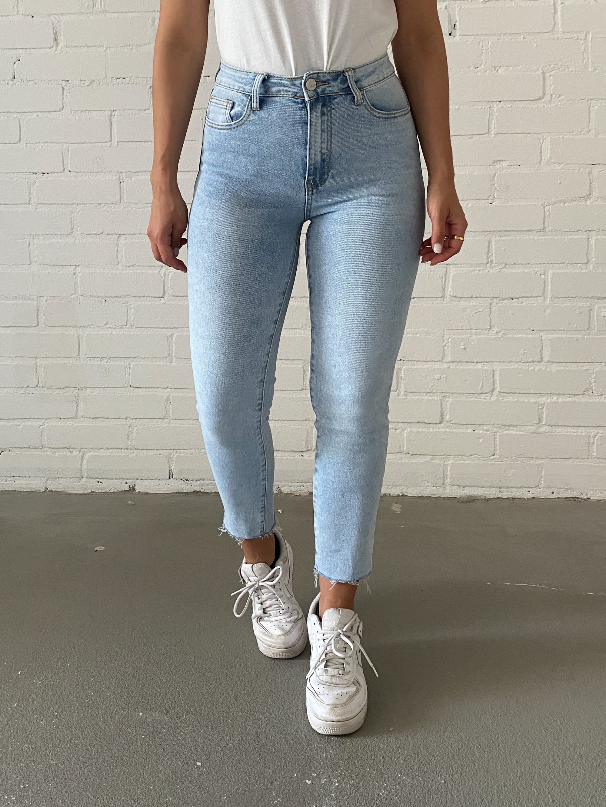 Light Blue Cropped Jeans