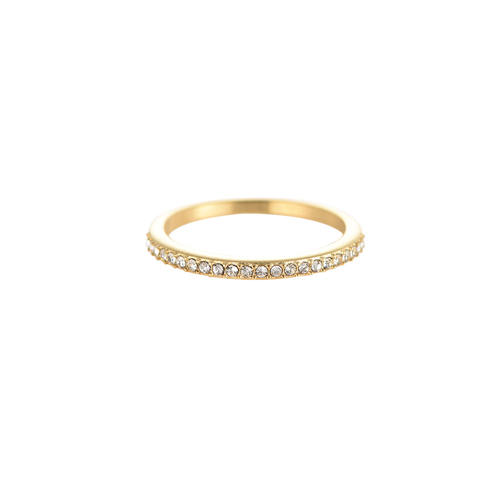 Stack Me Ring, gold/weiß