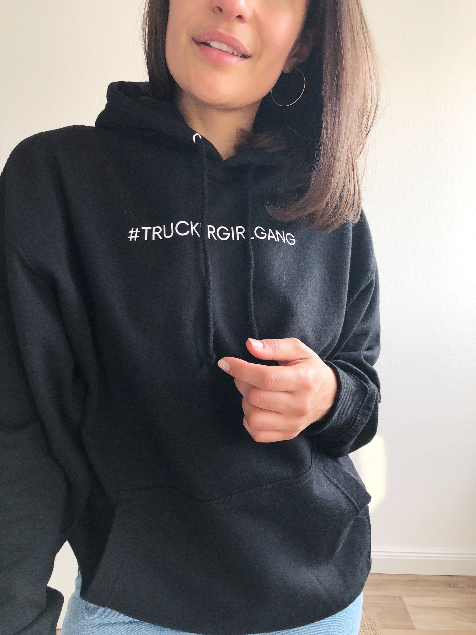 #truckergirlgang Hoodie, black