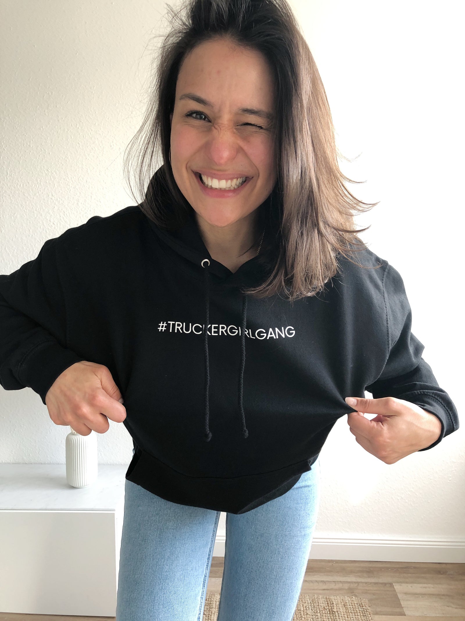 #truckergirlgang Hoodie, black