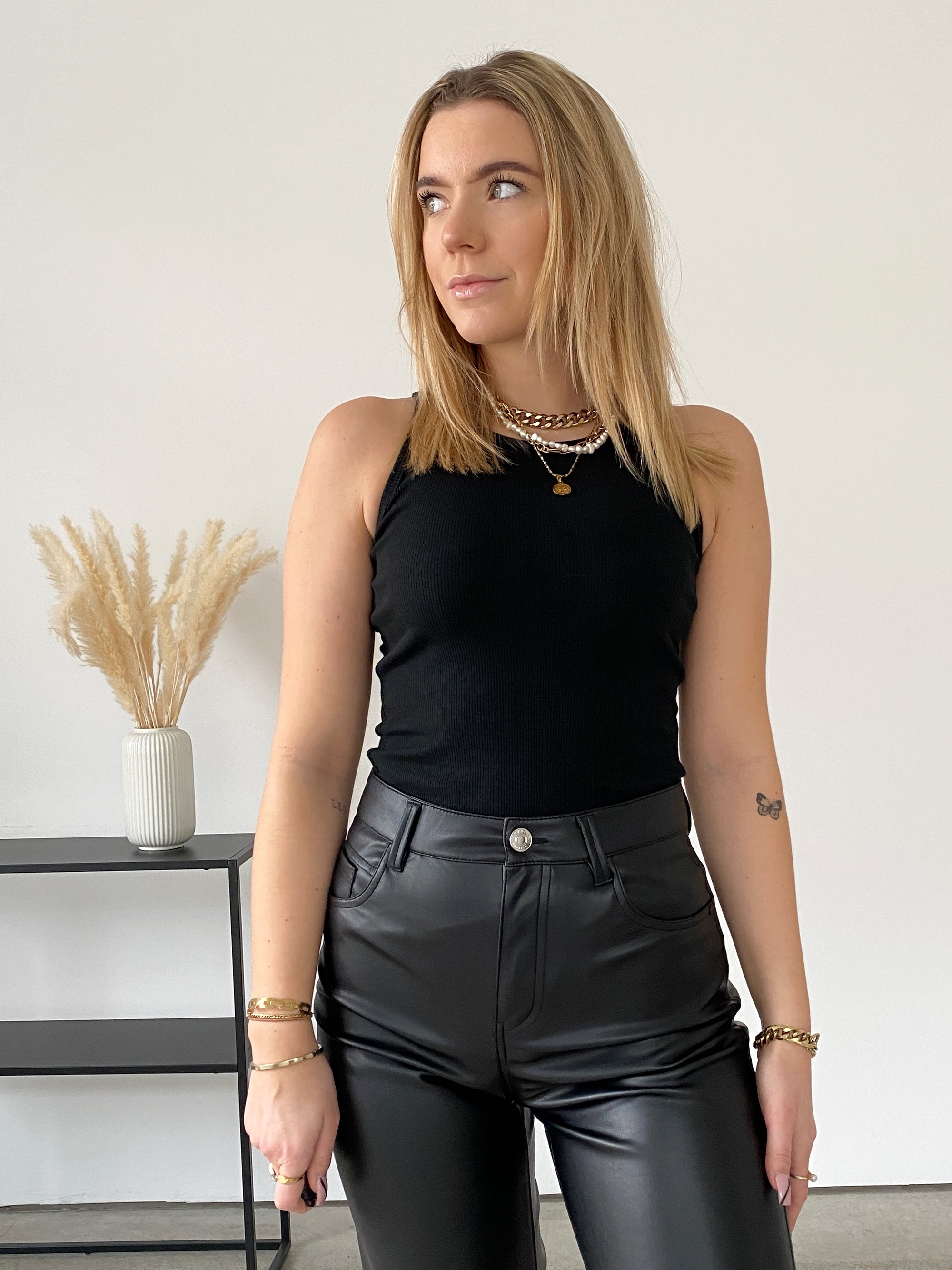 Wifey Top, schwarz