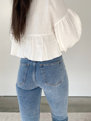 Classic Skinny Jeans, medium blue