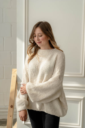 B-Ware Everyday Knit Pullover, creme