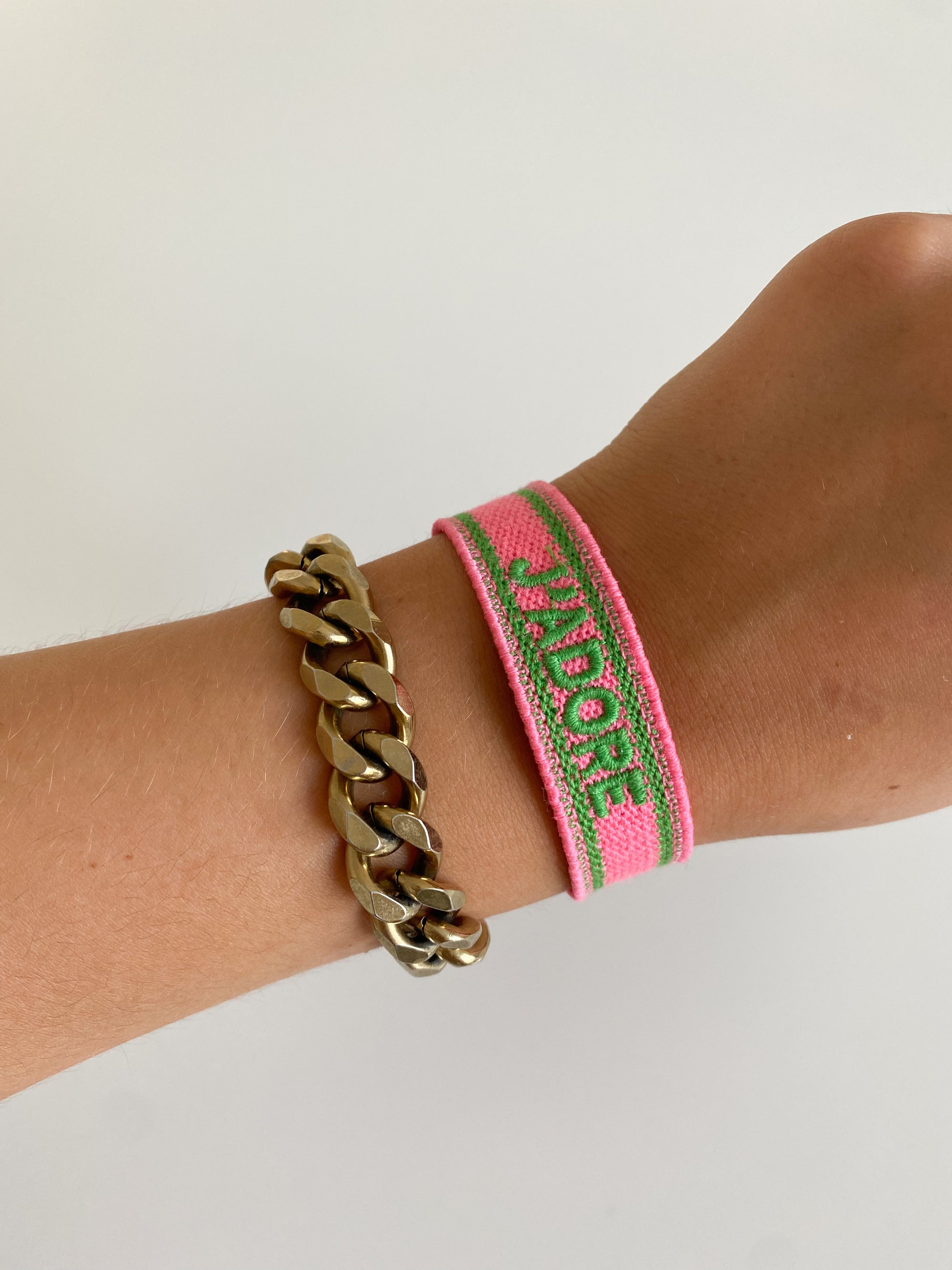 Adore Armband, pink/grün